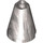 LEGO Metallic Silver Cone 2 x 2 x 2 (Open Stud) (3942 / 14918)