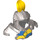 LEGO Metallic Silver Duplo Helmet with Yellow Feather (51728 / 51767)