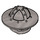 LEGO Silbermetallic Helm mit Chin Bewachen und Broad Brim (15583 / 30273)