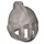 LEGO Silbermetallic Helm mit Gesicht Gitter (4503 / 15569)