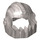 LEGO Metallic zilver Helm met Oversized Jagged Kinbescherming  (62697 / 63359)