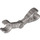 LEGO Metallic Silver Minifig Mechanical Bent Arm (30377 / 49754)