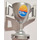 LEGO Metallic Silver Minifigure Trophy with Sunset Sticker (15608 / 89801)