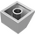 LEGO Metallic Zilver Helling 2 x 2 (45°) (3039 / 6227)