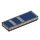 LEGO Metallic zilver Tegel 1 x 3 met Blauw sections van R2-D2 (63864 / 104208)