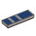 LEGO Metallic Silver Tile 1 x 3 with Blue sections from R2-D2 (63864 / 104208)