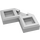 LEGO Metallic Silver Tile 2 x 2 Corner with Cutouts (27263)