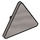 LEGO Argent métallique Triangulaire Sign avec clip fendu (30259 / 39728)
