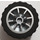 LEGO Metallic Silver Wheel with Tyre