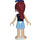 LEGO Mia, Bright Light Blauw Skirt minifiguur