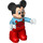 LEGO Mickey Maus (Rot Overalls) Duplo-Figur