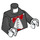 LEGO Mickey Mouse Tuxedo mit rot Bow Tie Torso (973 / 76382)