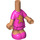 LEGO Micro Körper mit Layered Skirt mit Gingerbread Man (79478)
