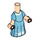 LEGO Micro Body with Long Skirt with Blue Elsa Dress with Ice (103990)