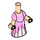 LEGO Micro Körper mit Lange Skirt mit Pink Dress (66570)