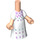 LEGO Micro Body with Long Skirt with White Dress (75854)