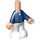 LEGO Micro Body with Trousers with Prince Eric Blue Top (102127)