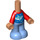 LEGO Micro Body with Trousers with Santiago Blue and Red Top (1487)