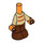 LEGO Micro Body with Trousers with Tan Top with Lines