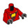 LEGO Miles Morales: Spider-Man with Red Suit and Helmet Minifig Torso (973 / 76382)