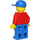 LEGO Milk Float Driver in red Zipper jacket with blue Cap Minifigure