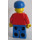LEGO Milk Float Driver im rot Zipper jacket mit Blau Deckel Minifigur