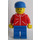 LEGO Milk Float Driver in red Zipper jacket with blue Cap Minifigure