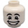 LEGO Mime Head Smiling (Safety Stud) (3626 / 91291)