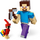 LEGO Minecraft Steve BigFig met Parrot 21148