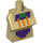 LEGO Minecraft Torso con Desert Cleric Atuendo con Naranja Lines (25767 / 66817)