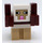 LEGO Minecraft White Sheep with Reddish Brown Horns