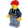 LEGO Miner wearing Blauw Shirt en sand Blauw parts met Rood Pet Minifiguur