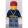 LEGO Miner wearing blue shirt and sand blue parts with red cap Minifigure