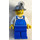 LEGO Miner with Mining Hat, Smirk, Stubble, White Shirt and Blue Overalls Minifigure