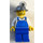 LEGO Miner avec Mining Chapeau, Smirk, Stubble, blanc Shirt et Bleu Overalls Figurine