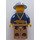 LEGO Miner with Mining Hat, Sweat Drops, Olive Green Suspenders, Tool Belt, and Dark Tan Pants Minifigure