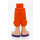 LEGO Minidoll Heup met Cropped Broek met Paars Sandals (dun scharnier) (2246)