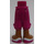 LEGO Minidoll Hip with Cropped Trousers with White and Magenta Shoes (Thick Hinge) (18353 / 92819)