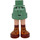 LEGO Minidoll Hip with Rolled Up Shorts with Brown shoes (Thin Hinge) (36198)