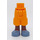 LEGO Minidoll Hip with Shorts with Cargo Pockets with Sand Blue shoes (2268)