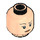 LEGO Minifig Head with Eyelashes and Thin Black Eyebrows (Recessed Solid Stud) (3626 / 23941)