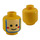 LEGO Minifig Head with Islander White/Blue Painted Face (Safety Stud) (3626)