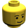 LEGO Minifig Head with Standard Grin and Eyebrows (Safety Stud) (3626)