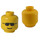 LEGO Minifig Hoofd met Standaard Grijns en Sunglasses (Veiligheids Stud) (3626)
