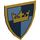 LEGO Minifig Shield Triangular with Gold Crown on Blue Quarters (3846 / 59890)