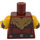 LEGO Minifig Torso Fierce Barbarian (973)