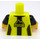 LEGO Minifigurka Tułów Piłka nożna Referee (973 / 78568)