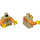 LEGO Minifig Torso Jacket with Orange Sleeves Torso (973 / 76382)