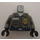 LEGO Minifig Torso Security Guard, Gold Badge and Radio (973)