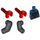 LEGO Minifig Torse Espacer Spyrius avec Noir Bras et rouge Mains (973)